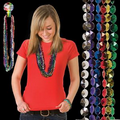 33" Assorted Color Diamond Beaded Necklace